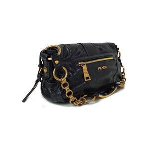 Prada Bag Semi Chain Leather Shoulder